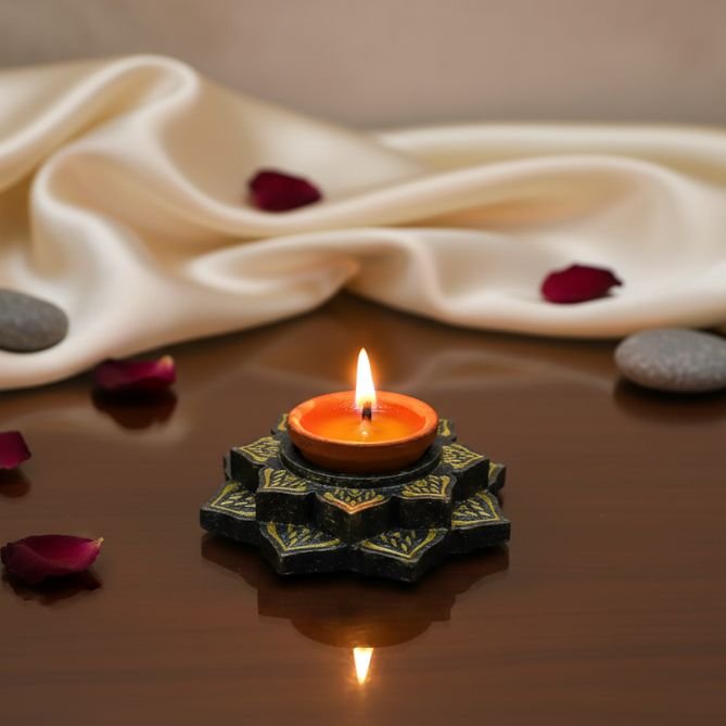 Pyrite Tea Light Holder